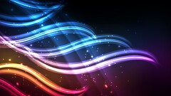 abstract waveforms digital art