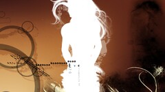 abstract white digital art Women silhouette