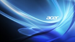 acer blue logo blue background
