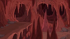 adventure time cartoon cave Bones