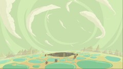 adventure time cartoon sky