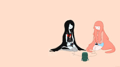 adventure time Marceline the Vampire Queen Princess Bubblegum