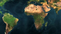 Africa south america world map Map