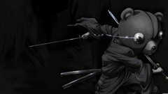 Afro Samurai Anime monochrome sword