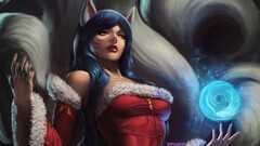 ahri League of Legends PC gaming fantasy girl animal ears