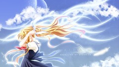 Air (anime) anime girls Anime kamio misuzu school uniform blonde