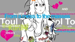 Air Gear Typography anime girls