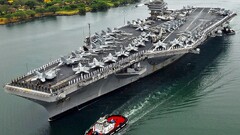 aircraft carrier warship vehicle Aircraft military aircraft ship