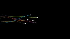 Aircraft lines digital art