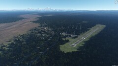 Airport digital art forest Mountains