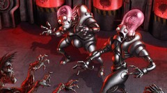 Aliens zombies humor Undead brain science fiction horror