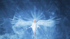 angel fantasy girl blue wings