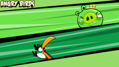 angry birds artwork green background