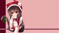 animal ears anime girls cat girl Christmas original characters