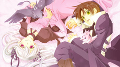 Anime 07-ghost anime boys anime girls green eyes