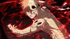 Anime anime boys bleach kurosaki ichigo hell skull