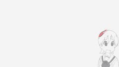 Anime anime girls Aioi Yuuko Minimalism Nichijou