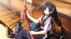 Anime anime girls bow original characters