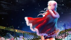 Anime anime girls Christmas guilty crown yuzuriha inori