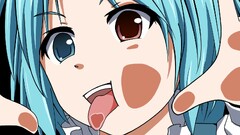 Anime anime girls heterochromia touhou tatara kogasa