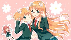 Anime anime girls Sakura Trick Sonoda Yuu school uniform