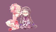 Anime anime girls Simple Background mahou shoujo madoka magica