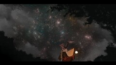 Anime anime girls sky Stars