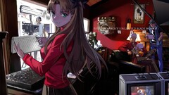 Anime anime girls tohsaka rin Archer (Fate/Stay Night)