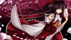 Anime anime girls touhou hakurei reimu