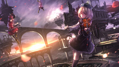 Anime anime girls touhou Lunasa Prismriver Lyrica Prismriver