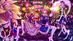 Anime anime girls touhou yakumo yukari