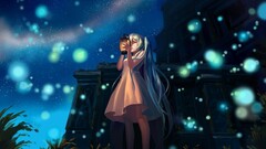 Anime anime girls vocaloid hatsune miku landscape