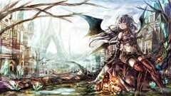 Anime anime girls wings original characters