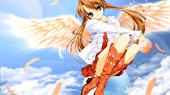 Anime anime girls wings sister princess
