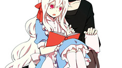 Anime anime girls yellow eyes long hair red eyes Books