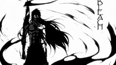 Anime bleach kurosaki ichigo monochrome mugetsu