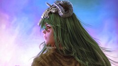 Anime bleach Nelliel Tu Odelschwanck artwork Women green hair