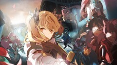 Anime blonde twintails fantasy art