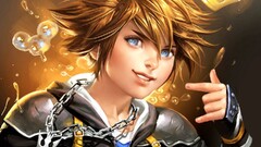 anime boys digital art Sora (Kingdom Hearts) Kingdom Hearts