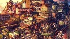 Anime cityscape City