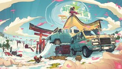 Anime colorful anime girls