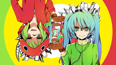 Anime colorful vocaloid hatsune miku Megpoid Gumi anime girls