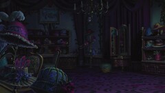 Anime dark room indoors interior