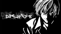 Anime death note monochrome anime boys dark face