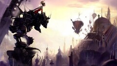 Anime fantasy city anime girls fantasy art Final Fantasy VI