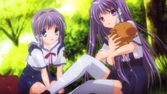 Anime fujibayashi kyou fujibayashi ryou anime girls Clannad