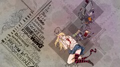 anime girls Air Gear Typography Anime