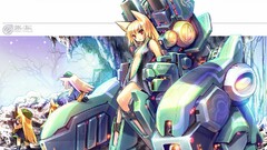 anime girls animal ears original characters mech Anime