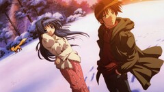 anime girls Anime anime boys winter fox standing cold long hair