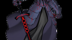 anime girls Anime blonde yellow eyes standing girls with swords